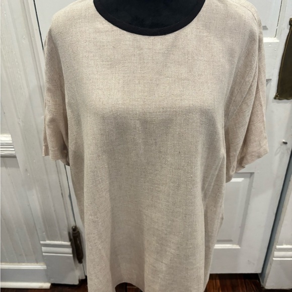 Saint Germaine Paris Vintage Linen Blend 2 Piece Blouse And Jacket Sz Large - Picture 4 of 9